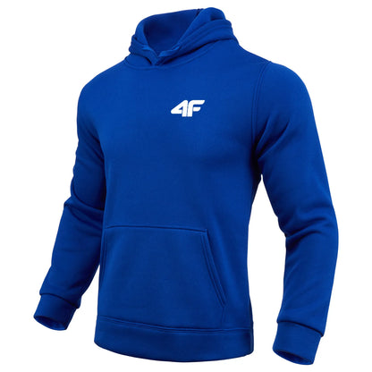 Dynamic Fitness Men's All-Season Fleece Hoodie – Casual Sports Sweatshirt for Gym & Home