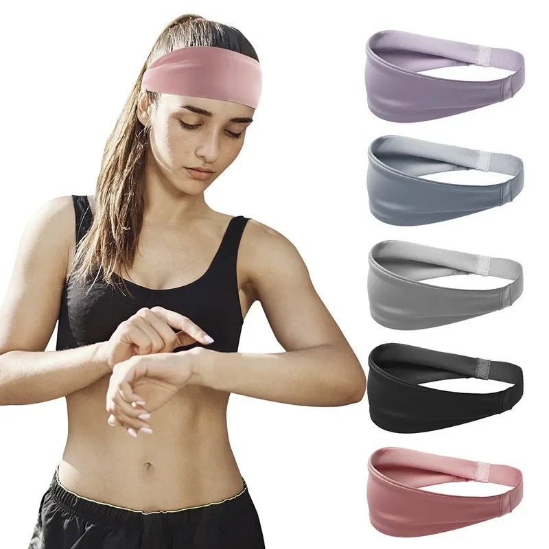 Dynamic Fitness Sports Sweatband Headband – Moisture-Wicking Workout Head Band