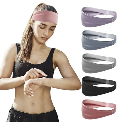 Dynamic Fitness Sports Sweatband Headband – Moisture-Wicking Workout Head Band