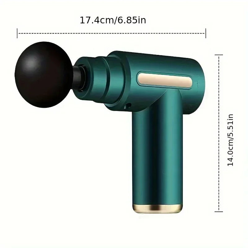 Dynamic Fitness USB Mini Massage Gun – Portable Percussion Muscle Recovery Device