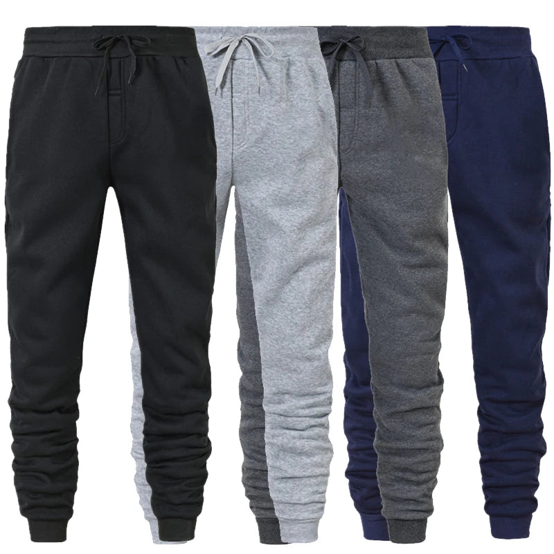 Men's Casual Sweatpants - Drawstring Joggers with Pockets Ankle-Length Track Pants Spring Autumn Knit Trousers Smart Casual S-4XL