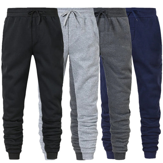 Men's Casual Sweatpants - Drawstring Joggers with Pockets Ankle-Length Track Pants Spring Autumn Knit Trousers Smart Casual S-4XL