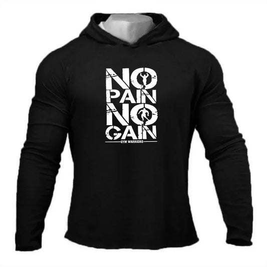 Dynamic Fitness Men's Hooded Long Sleeve Fitness Hoodie – Spring & Autumn Athletic Sweatshirt