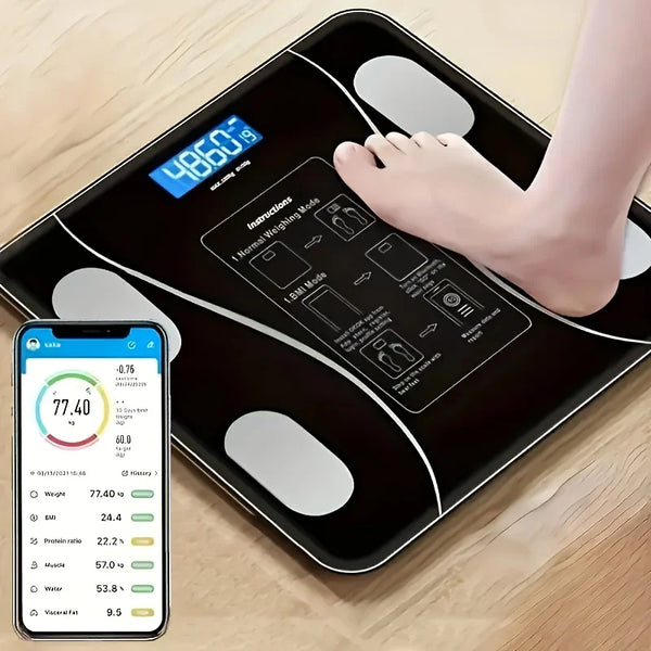 Smart Digital Body Scale 400lb Capacity - Backlit LED Display Weight Scale for Bathroom Home Fitness Weight Management Accurate Tracking