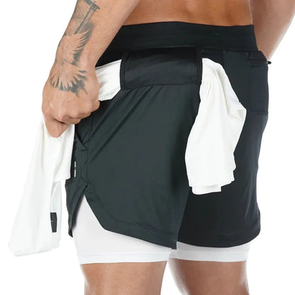 Men’s Running Shorts – Lightweight Polyester Gym & Training Shorts