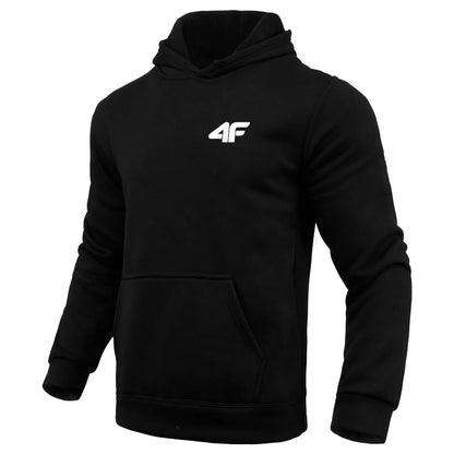 Dynamic Fitness Men's All-Season Fleece Hoodie – Casual Sports Sweatshirt for Gym & Home