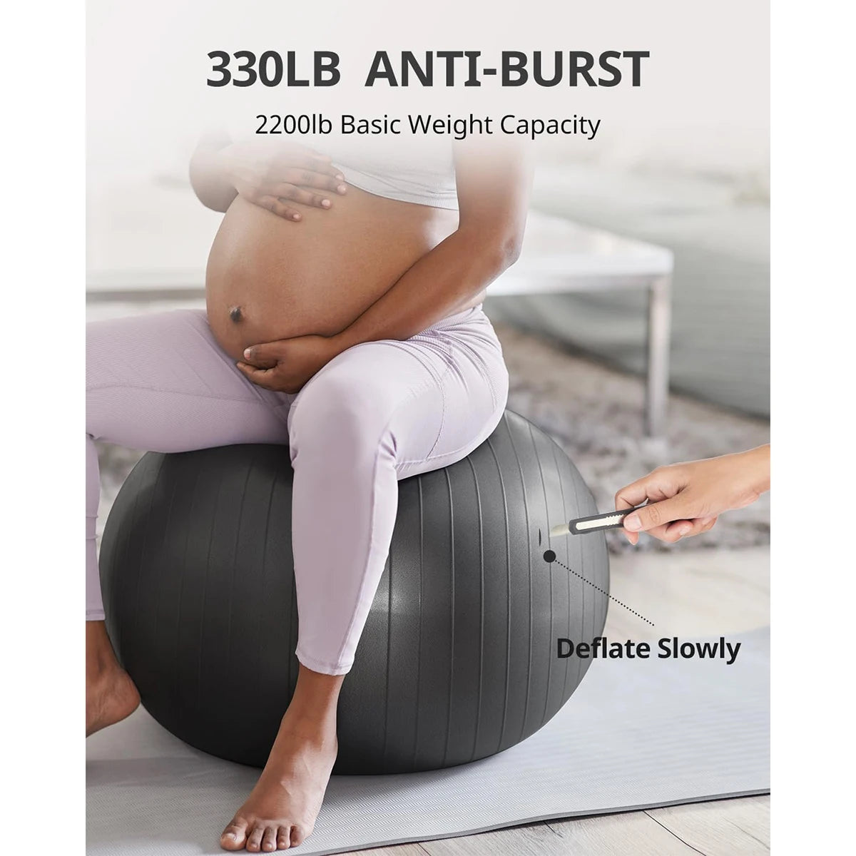Dynamic Fitness Yoga Balance Ball – Pilates & Rehabilitation Exercise Ball 55/65/75/85cm