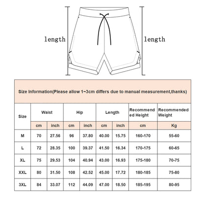 Men’s Running Shorts – Lightweight Polyester Gym & Training Shorts