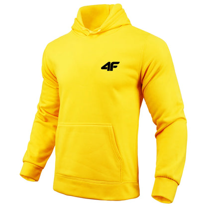 Dynamic Fitness Men's All-Season Fleece Hoodie – Casual Sports Sweatshirt for Gym & Home