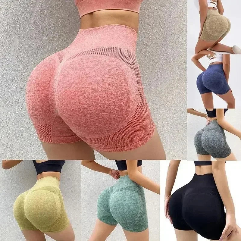 Dynamic Fitness Women's High Waist Yoga Leggings & Running Shorts – Slim Elastic Fitness Bottoms