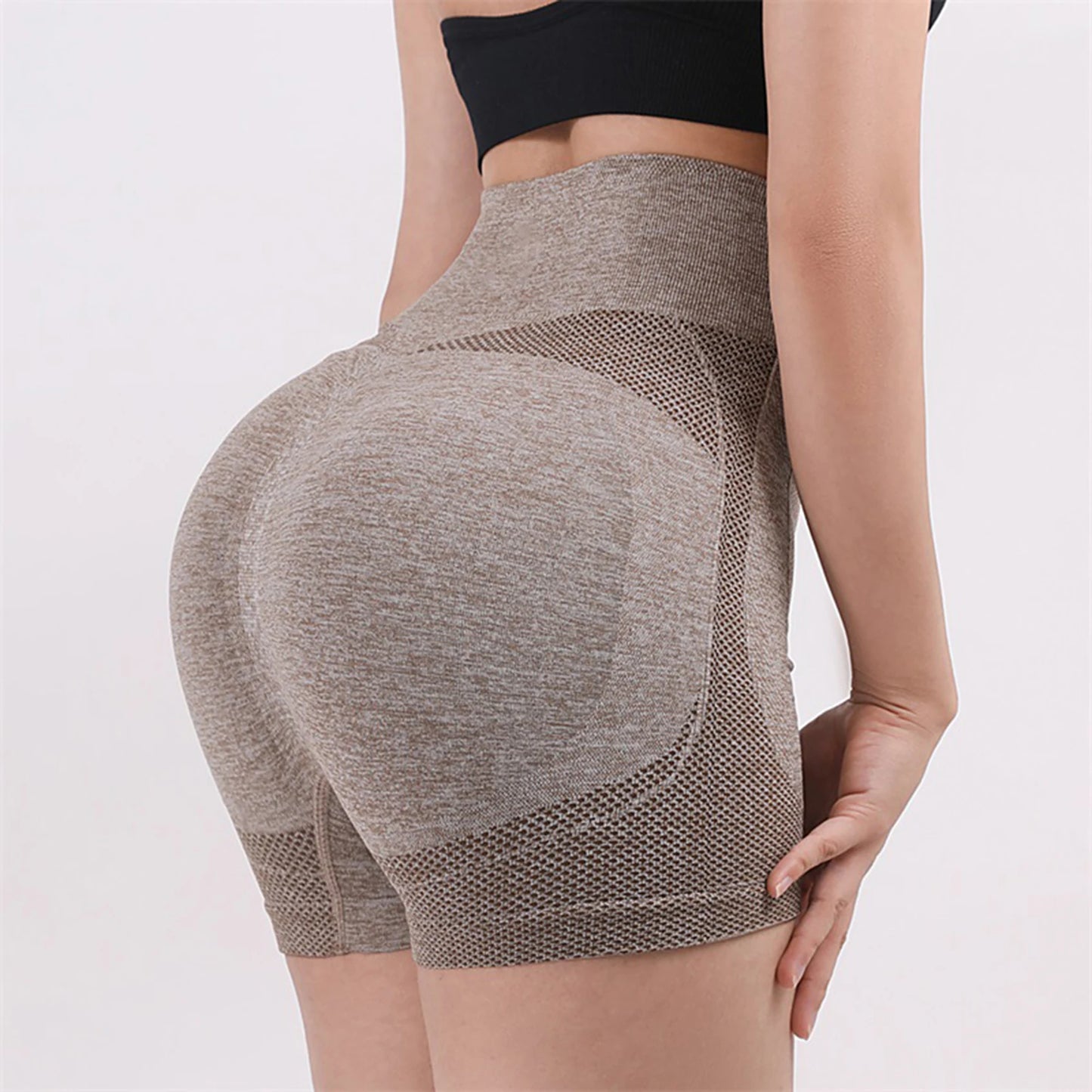Dynamic Fitness Women's High Waist Yoga Leggings & Running Shorts – Slim Elastic Fitness Bottoms