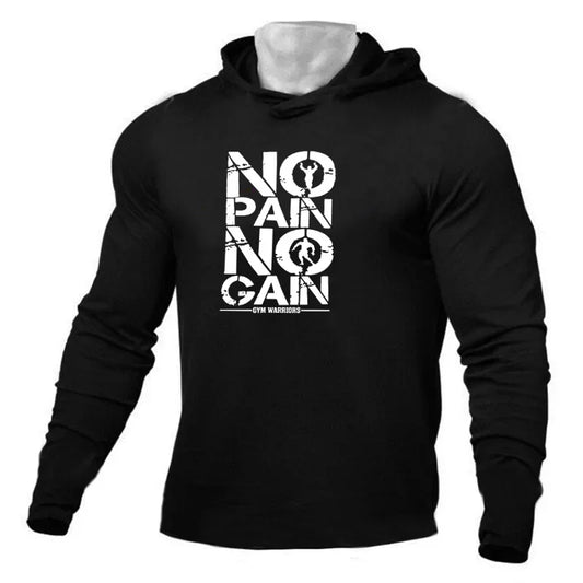 Dynamic Fitness Men's Hooded Long Sleeve Fitness Hoodie – Spring & Autumn Athletic Sweatshirt