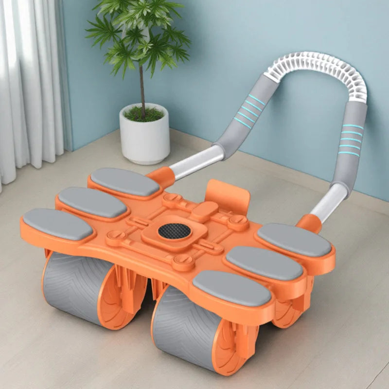 Dynamic Fitness Four-Wheel Ab Roller Trainer – Core & Waist Strength Training Wheel