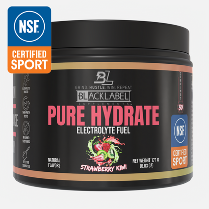 BLACKLABEL Pure Hydrate – Sugar-Free Electrolyte Hydration Powder for Athletes
