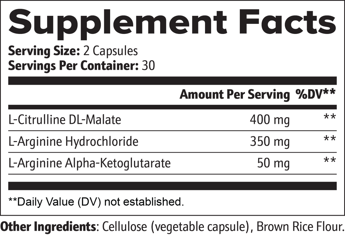 Dynamic Fitness Nitric Oxide Capsules