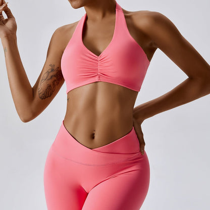 Halter Ruched Bra