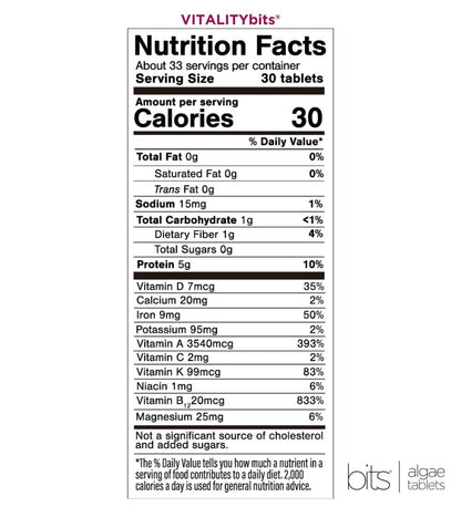 VITALITYbits® Spirulina/Chlorella | Large Bag